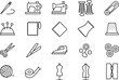 © Asad - Minimalist Line Art of Sewing and Tailoring Accessories, Equipment