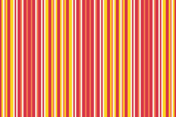 Poster - Vibrant vertical stripes in shades of red, orange, yellow, and white create a playful, retro pattern. Ideal as a background or texture for graphic design projects.