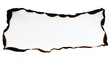 © Firman - Burnt white paper with singed edges isolated on white background. A sheet of white paper with scorched and burned edges. Burning paper. Burnt paper isolated on white background with clipping path.