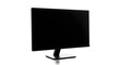 © Allian - Black flat screen monitor stands angled on white, ready for product photography or tech branding.