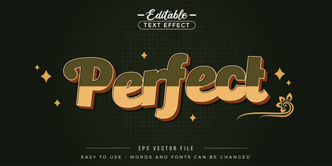 Poster - Perfect text style, editable text effect.