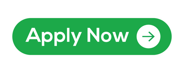 Green Apply Now Button Icon for Website Submission Vector