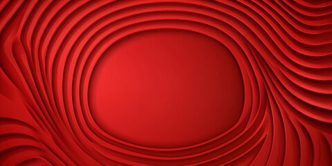 Poster - Dynamic Red Abstract Design with Swirling Layers and Vivid Texture for Modern Graphic Applications