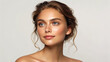 © pankaj - Beautiful Woman Face Close-up – Natural Beauty, Skincare Model, Soft Look, Feminine Portrait, Elegant Female Expression