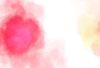 Wall Mural - abstract color smoke explosion overlay cutout on transparent background, colorful fluffy clouds over