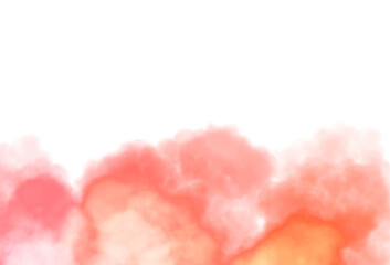 Wall Mural - abstract color smoke explosion overlay cutout on transparent background, colorful fluffy clouds over