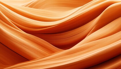 Poster - Abstract Earthy Layers with Brown and Tan Fluid Folds, Dynamic Waves, and Soft Shapes in Art Design