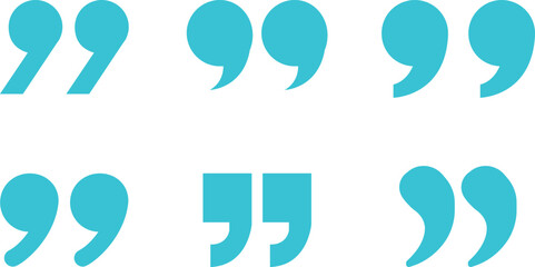 Quote Mark Icon set.Quote chat icon for messaging, communication, and conversation.Quotation symbol. Remark sign in Quote mark on transparent background. Quoted sign . Vector Illustration.