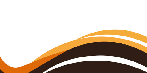 Poster - Modern abstract background with yellow and brown curved shapes.Eps 10