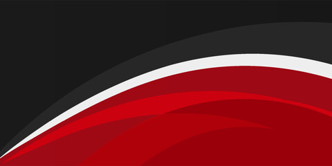Poster - Red abstract wave background illustration