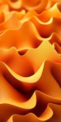 Poster - Elegant Copper Texture Waves Flowing Gracefully Across a Soft Gradient Background in Delicate Tones
