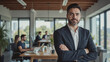 © DruZhi Art - Professional Business Portrait - Confident Executive in Modern Office Setting for Corporate Branding, Leadership Presentations, and Company Marketing Materials