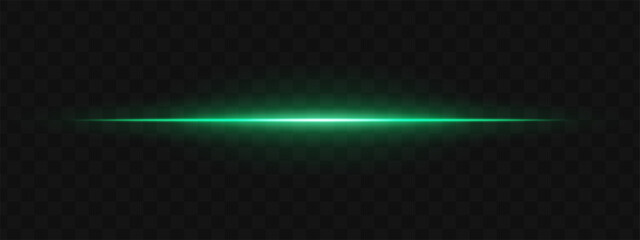 Wall Mural - light stripe. beam on transparent background with sharp center line and smooth gradient spread. idea