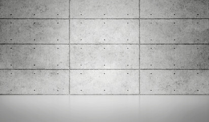 Wall Mural - Empty dark abstract industrial cement wall studio room interior for display product on concrete wall background