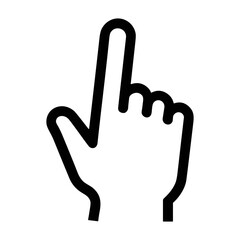Poster - Pointing hand cursor vector icon