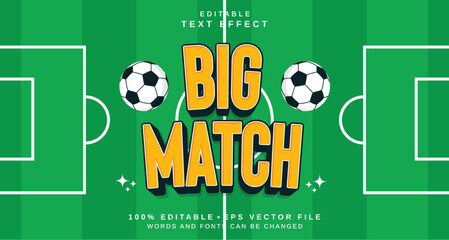 Poster - Editable text style effect - Big Match text style theme.