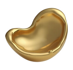 Poster - Shiny golden form gleams with radiant warmth and elegant design