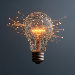 Poster - Innovative glowing lightbulb design