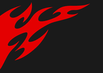 Poster - Simple background with flame pattern and with some copy space area