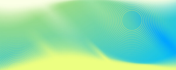Poster - Abstract green background with swirling lines and modern vector design