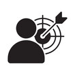 © Ayesha - User Target Icon – Marketing Audience Goal Symbol Vector
