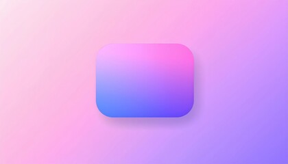 Poster - Abstract Gradient Rectangle Icon On Pastel Background
