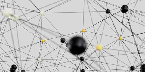 Poster - Stock photo of an abstract network.  Ideal for technology, connection, and communication concepts.