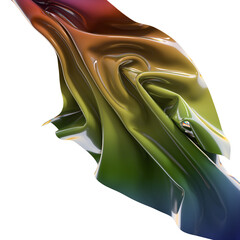 Poster - Abstract fluid gradient shape flowing