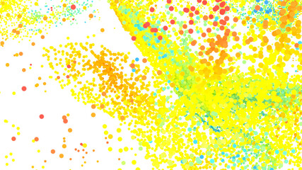 Poster - Vibrant dots in yellow, orange, and blue. Perfect for websites, presentations, and more!