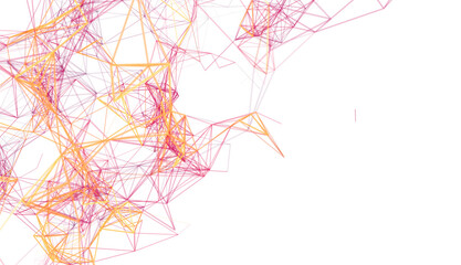 Poster - Modern abstract background with connecting lines. Ideal for technology, network, and connection concepts.