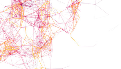 Poster - Abstract background with network connections.  Perfect for technology, communication, and data concepts.