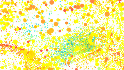 Poster - Bright, vibrant confetti background. Perfect for celebrations, parties, and festive designs.