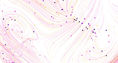 Poster - Colorful abstract background with swirling lines and scattered dots. Perfect for websites, presentations, and more.