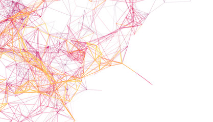 Poster - Abstract background image of connected lines, network, technology, communication.