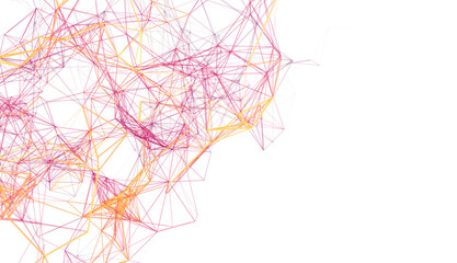 Poster - Modern digital network, connection, technology, and data visualization background. Ideal for websites and presentations.