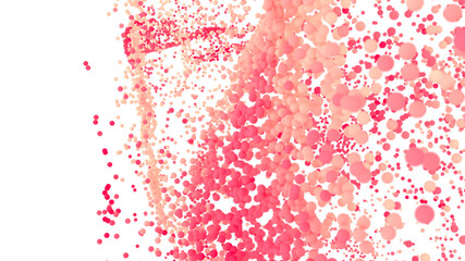 Poster - Beautiful abstract background with pink and orange bubbles. Perfect for websites and presentations.