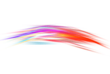 Wall Mural - abstract neon lines glowing overlay cutout on transparent background