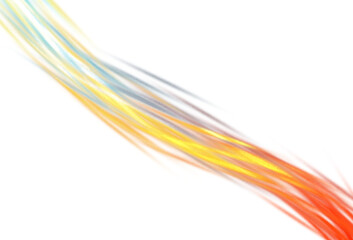 Wall Mural - abstract neon lines glowing overlay cutout on transparent background