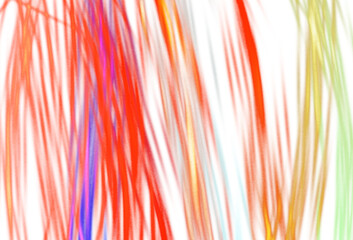 Wall Mural - abstract neon lines glowing overlay cutout on transparent background