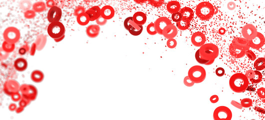 Poster - Red circles background.  Perfect for presentations, websites, and more!