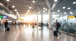 © Rodrigo N - Blurred scene inside an airport terminal