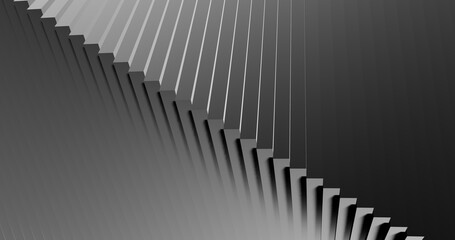 Poster - Abstract white background geometric pattern of design 3d render