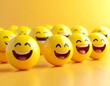 © mamoo studio - A group of happy laughing emojis gathered together