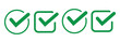 © Hike studio - checkmark icon color editable on white background