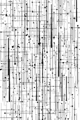 Poster - Minimalist grid abstract background with varied lines for modern design projects
