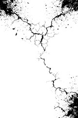 Poster - Abstract cracked ice texture with melting edge fragments for design projects