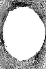 Poster - Abstract circular hoof mark frame design for patterns and backgrounds