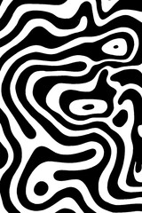Poster - Abstract black and white geological pattern for modern design