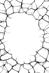 Poster - Abstract melting ice pattern with angular edges for winter design background