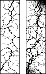 Poster - Abstract pattern featuring membrane ruptures and gaps for creative design backgrounds